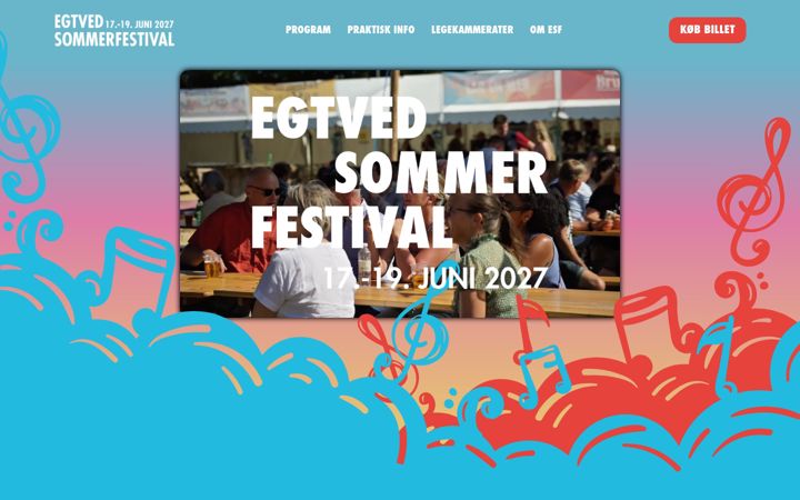 Screenshot von egtvedsommerfestival.dk