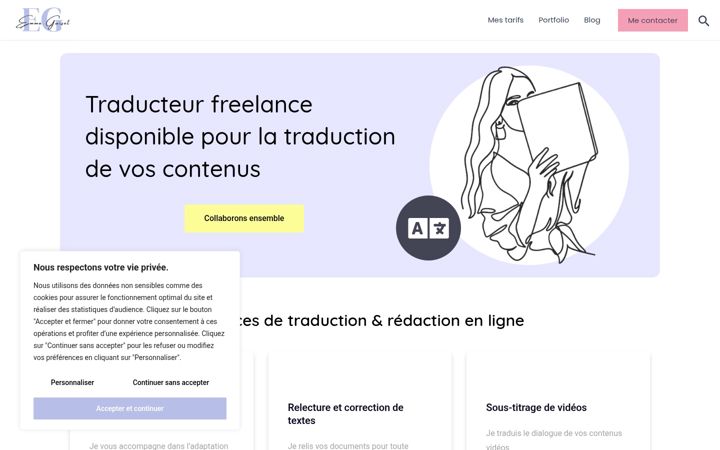 Ekrānuzņēmums no eguiset-traduction.fr