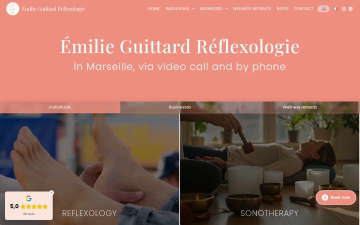 Ekrānuzņēmums no eguittard-reflexologie.fr