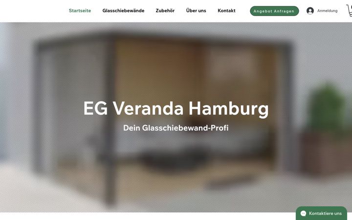 Zrzut ekranu egveranda-hamburg.de