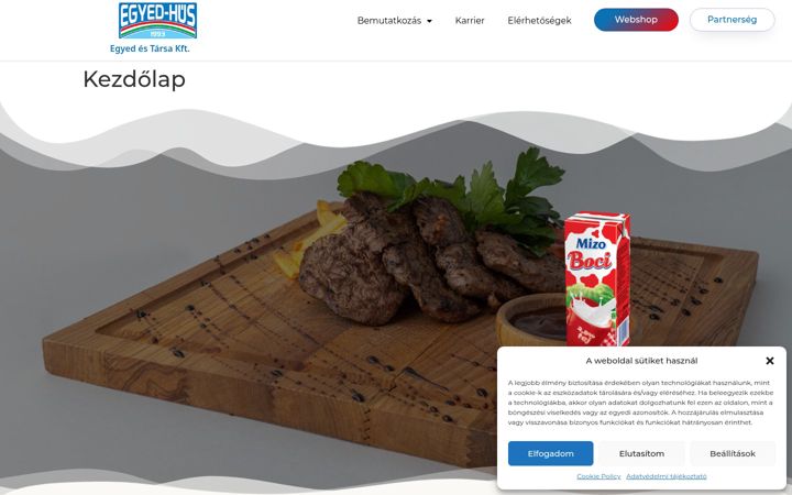 Skjermbilde av egyedhus.hu