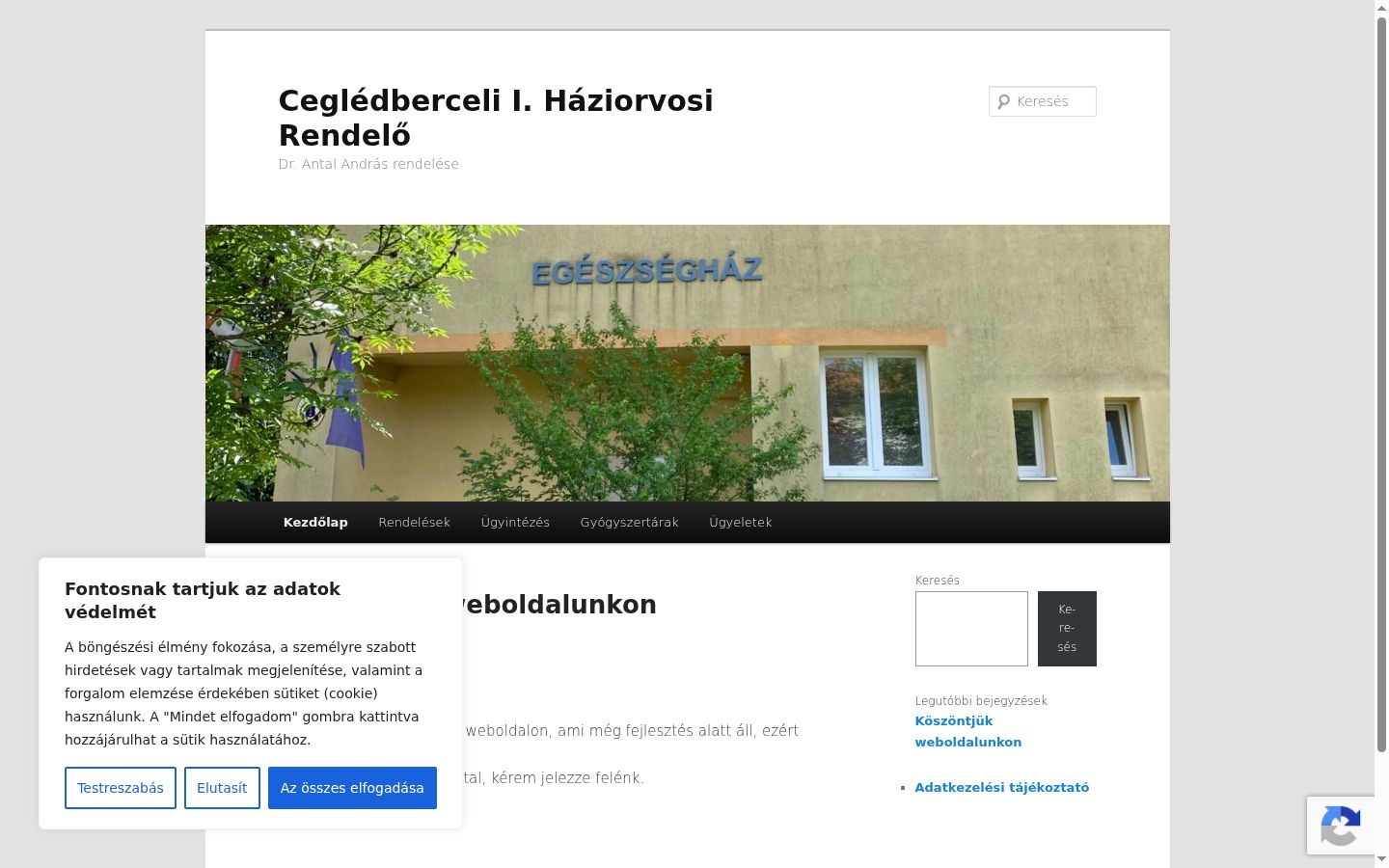 Screenshot tal-banner tal-kunsens muri qabel kwalunkwe interazzjoni