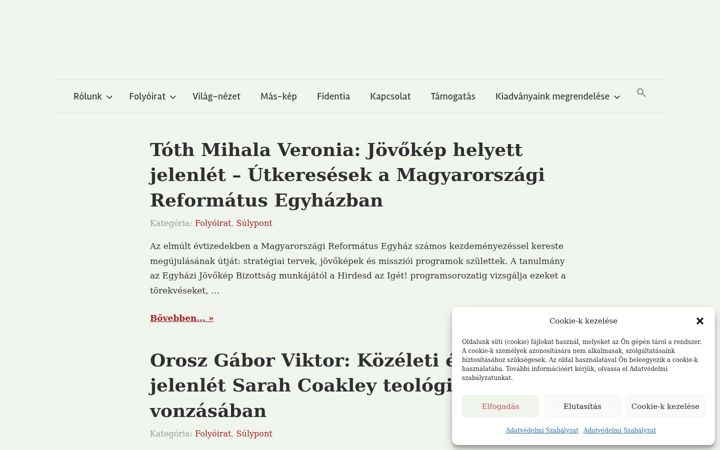 Screenshot ta' egyhazforum.hu
