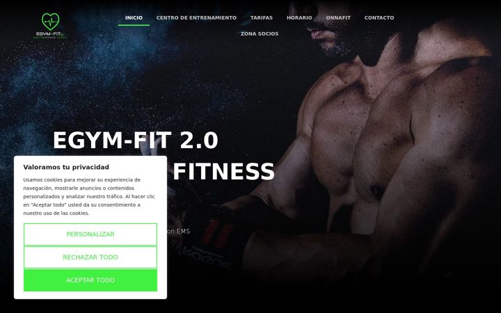 Screenshot of egymfitelectrofitness.com