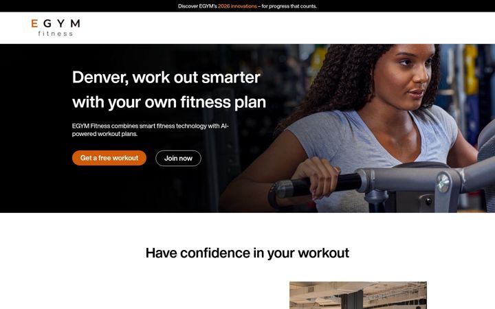 Screenshot of egymfitness.com