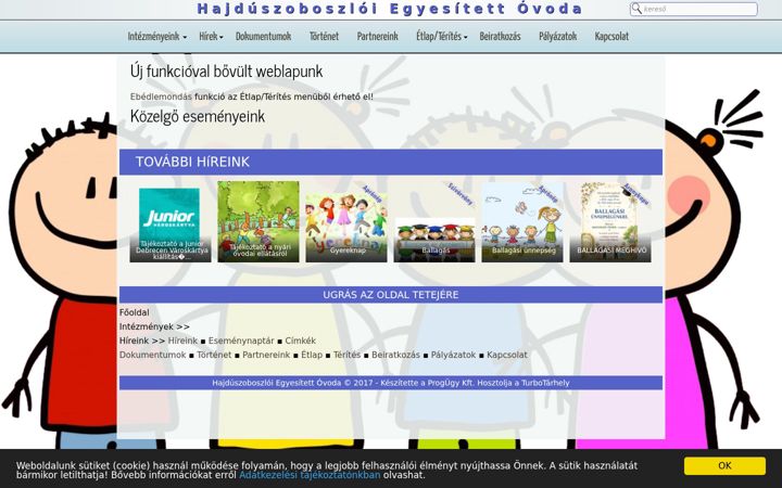Screenshot ta' egyovig.hu