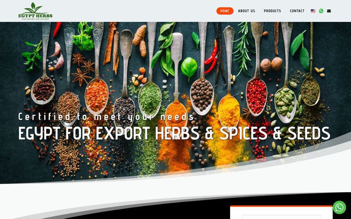 Screenshot of egyptherbs-eg.com