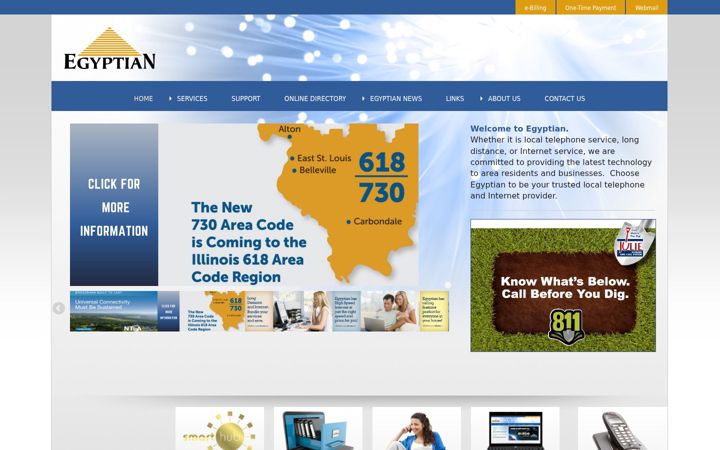Screenshot of egyptian.net