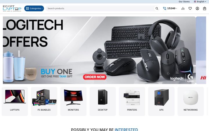 Screenshot of egyptlaptop.com