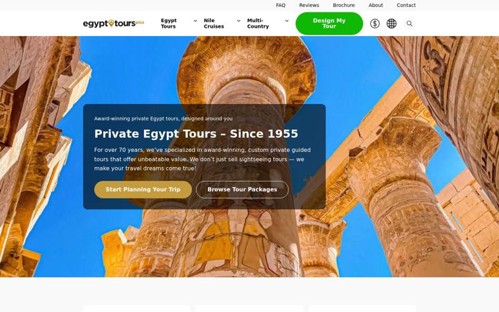 Screenshot of egypttoursplus.com
