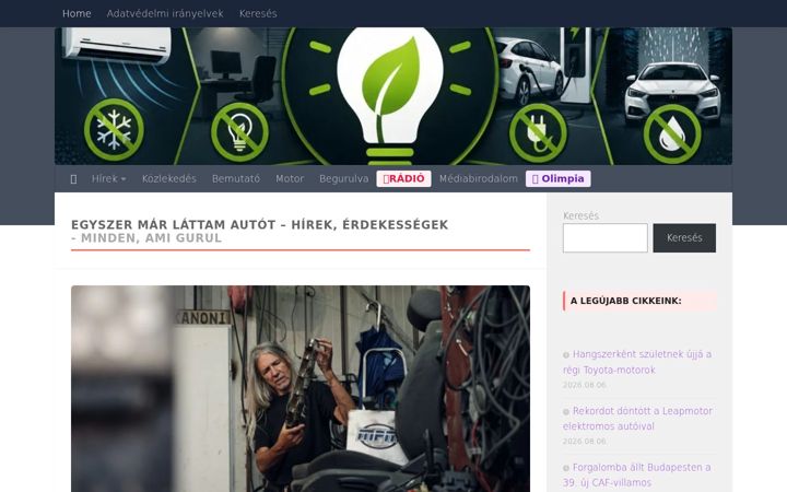 Screenshot ta' egyszermarlattamautot.hu