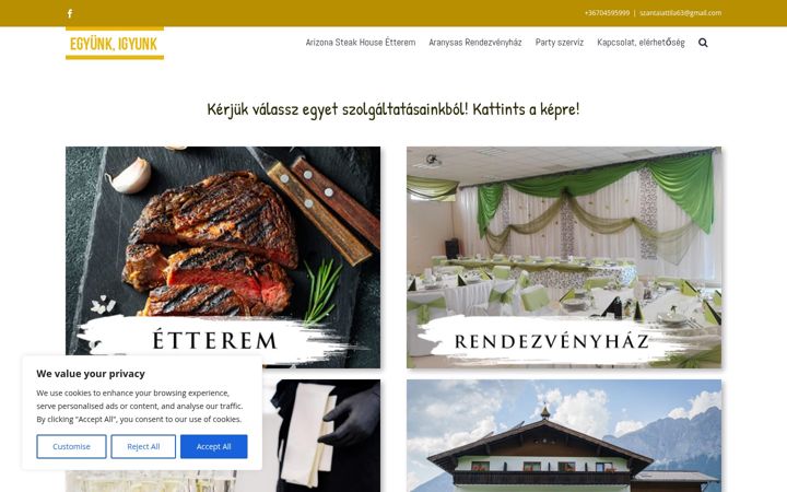 Screenshot ta' egyunkigyunk.hu