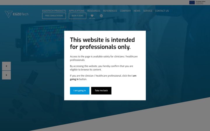Screenshot of egzotech.com