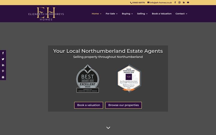 Screenshot του eh-homes.co.uk