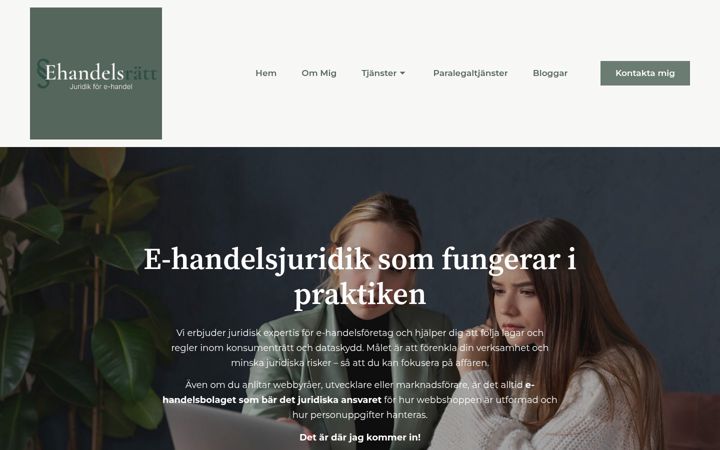 Zrzut ekranu ehandelsratt.se