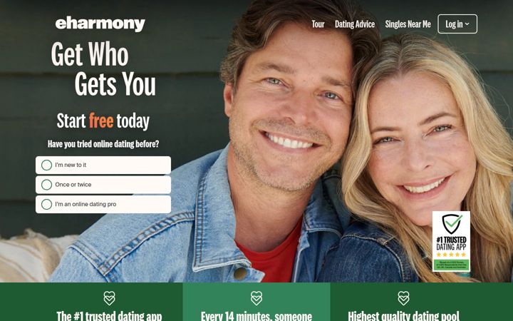 Screenshot ta' eharmony.com.au