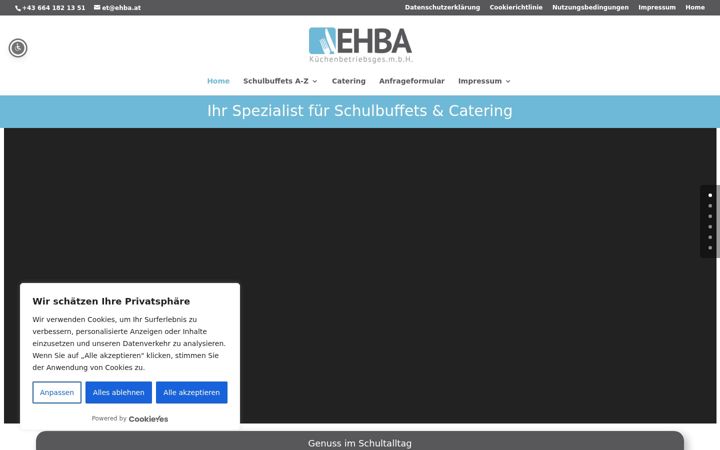 Snímek obrazovky ehba-catering.at