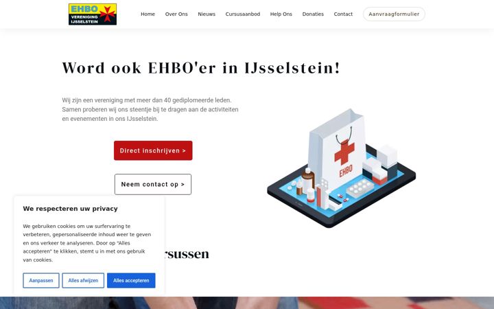 Snímek obrazovky ehbo-ijsselstein.nl