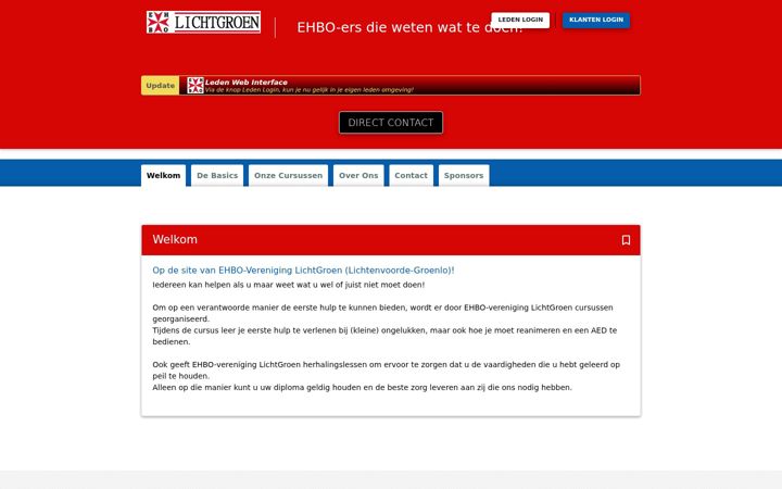 Snímek obrazovky ehbo-lichtgroen.nl
