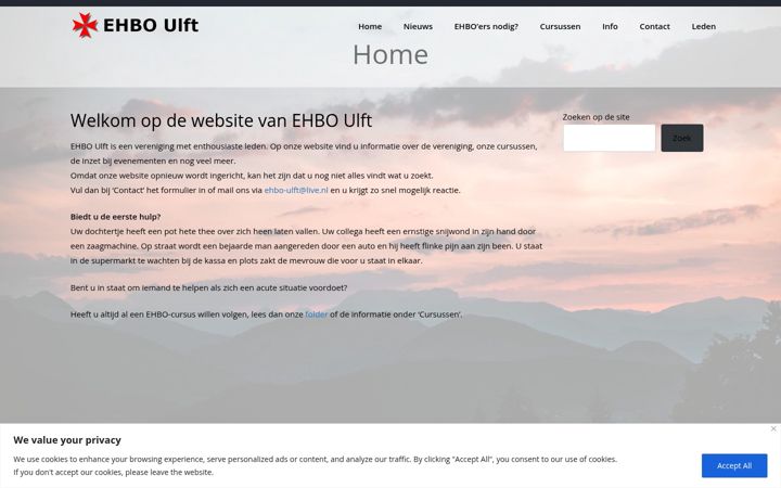 Snímek obrazovky ehbo-ulft.nl