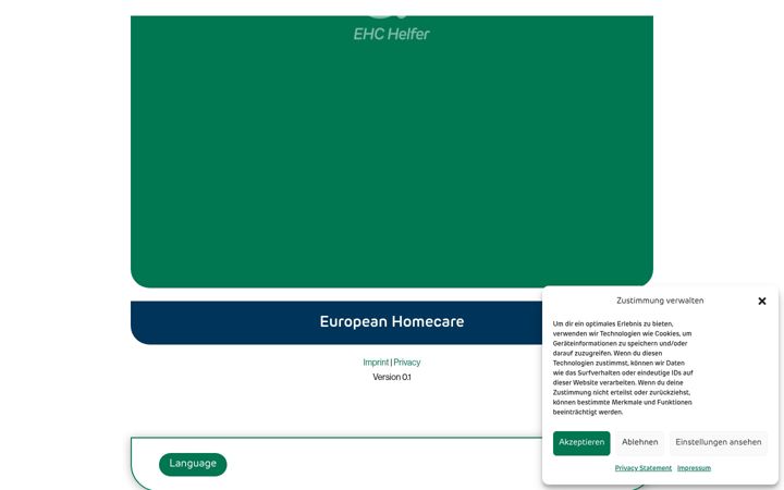 Capture d'écran de ehc-helfer.de