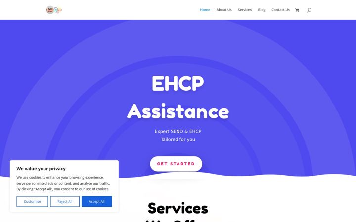 Screenshot του ehcpassistance.co.uk