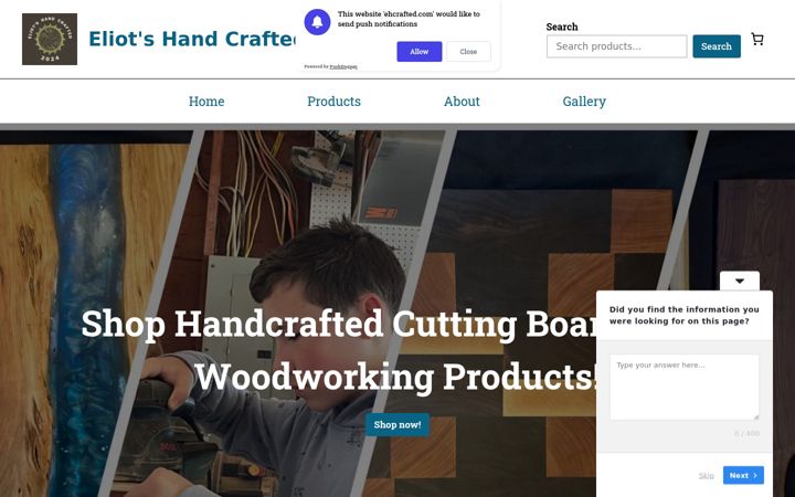 Screenshot of ehcrafted.com