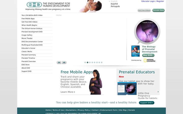 Screenshot of ehd.org