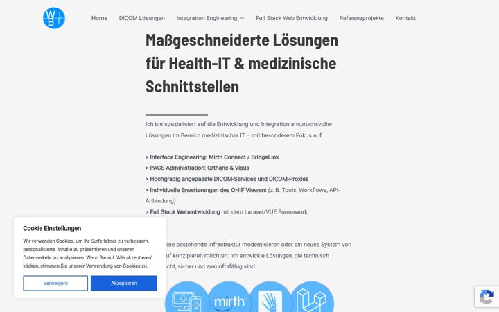 Snímek obrazovky ehealth-freelancer.at