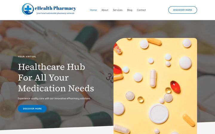 Screenshot του ehealthpharmacy.co.uk