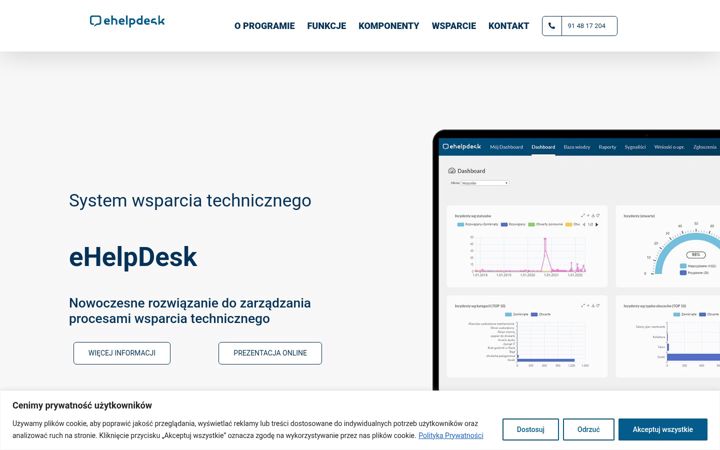 Snímek obrazovky ehelpdesk.com.pl