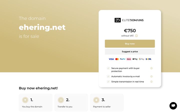 Ekrano kopija ehering.net