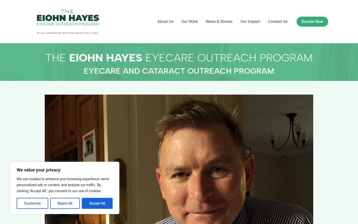 Екранна снимка на eheyecareprogram.co.za