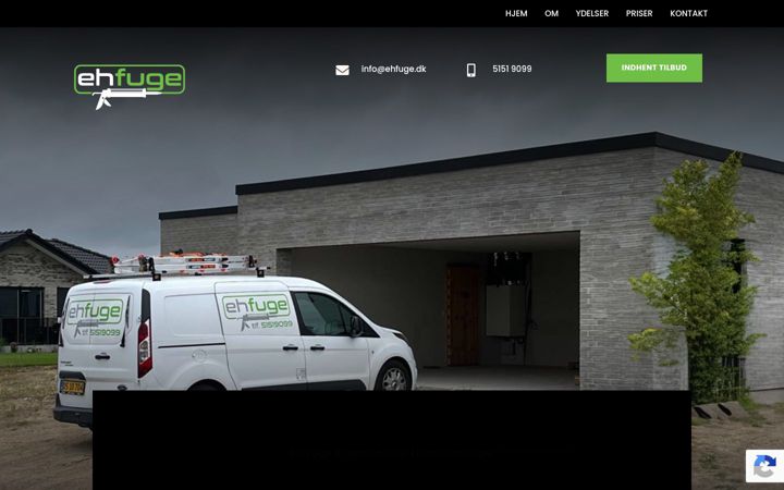 Screenshot von ehfuge.dk