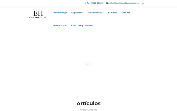 Screenshot of ehidalgoabogados.com