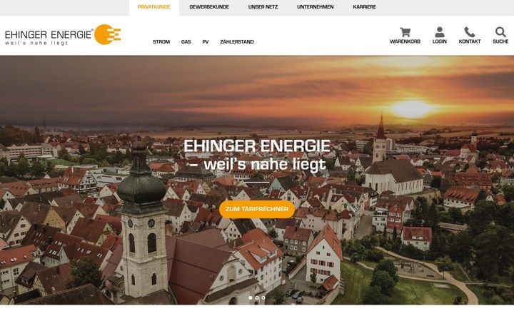 Captura de ecrã de ehinger-energie.de