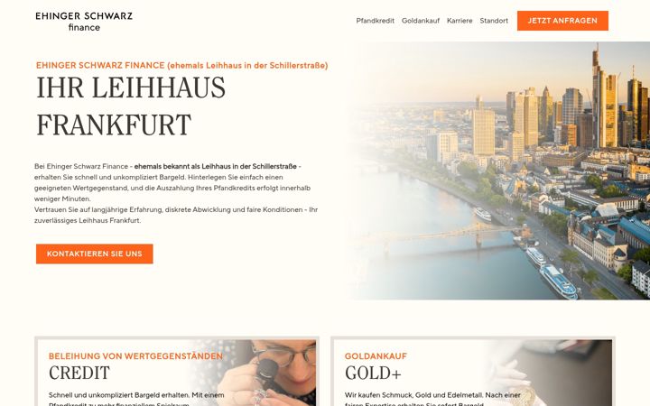 Captura de ecrã de ehinger-schwarz-finance.de