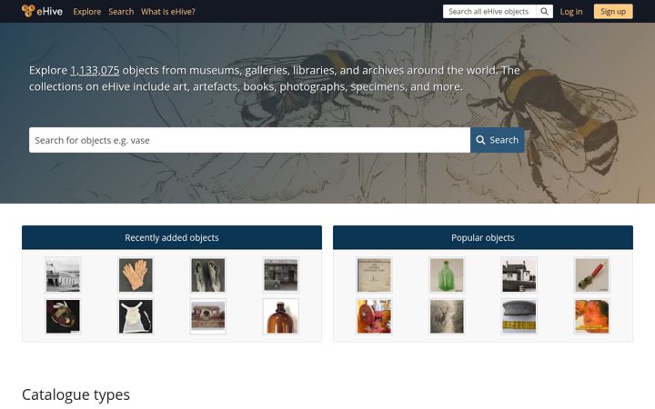 Screenshot of ehive.com