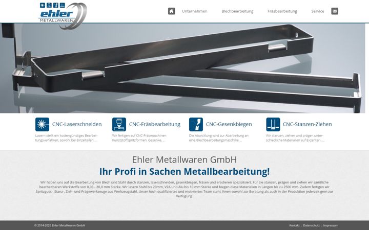 Zrzut ekranu ehlergmbh.de