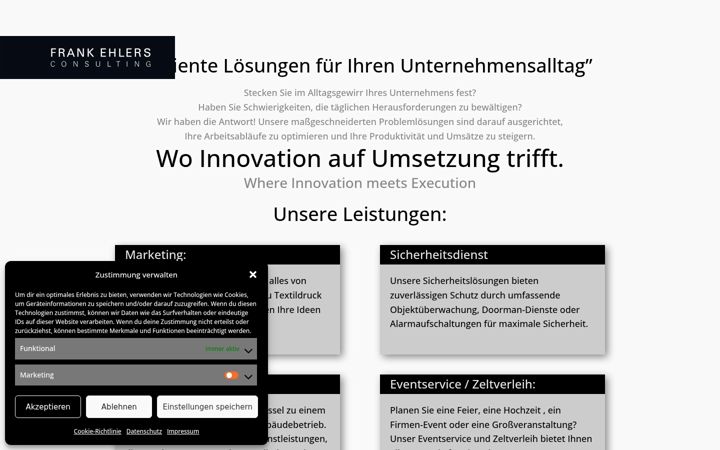Ekrano kopija ehlers-consulting.net