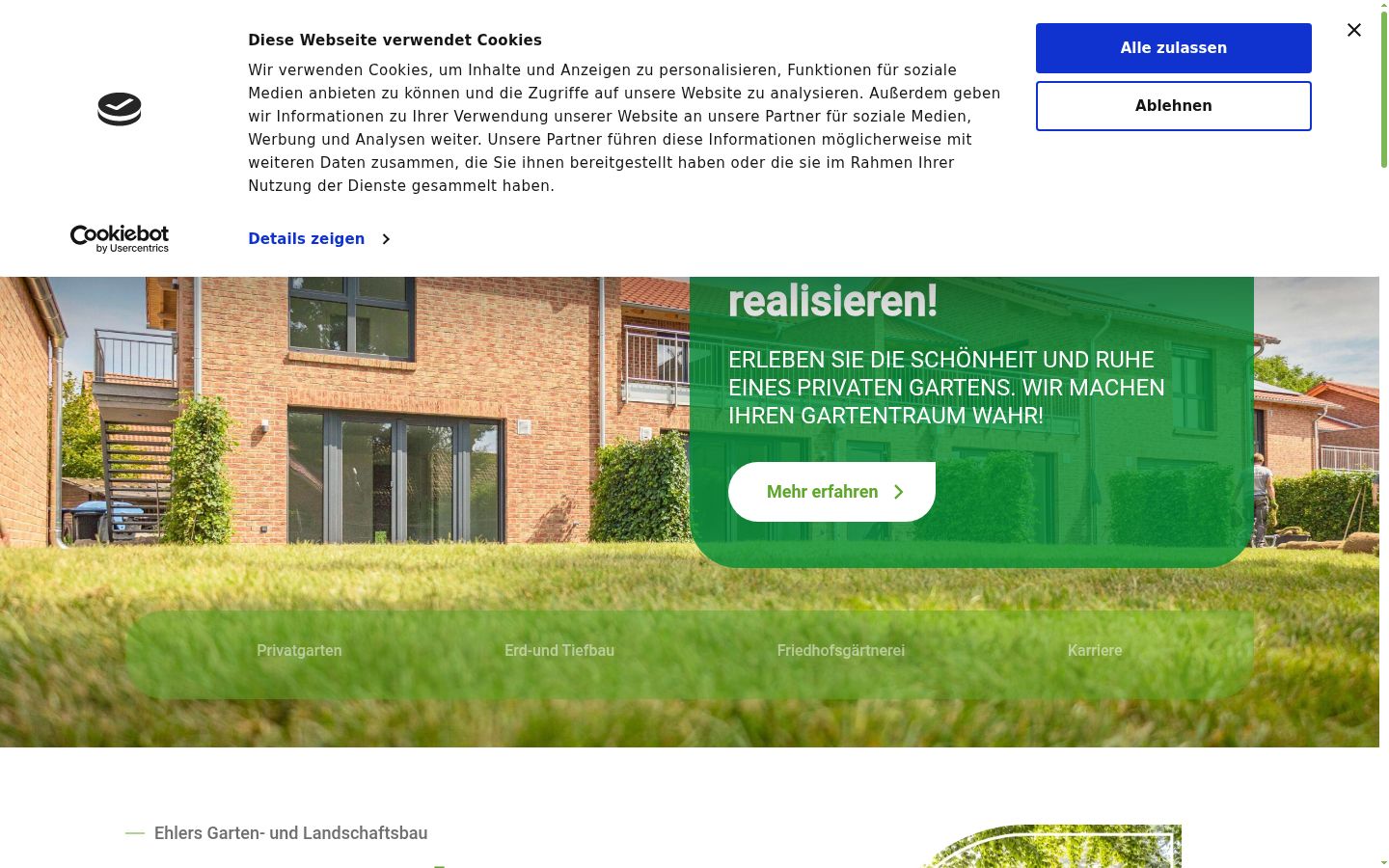 Ekrānuzņēmums ar piekrišanas baneri, kas tika rādīts pirms jebkādas mijiedarbības