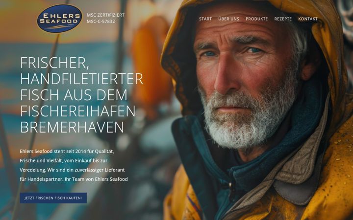 Zrzut ekranu ehlers-seafood.de
