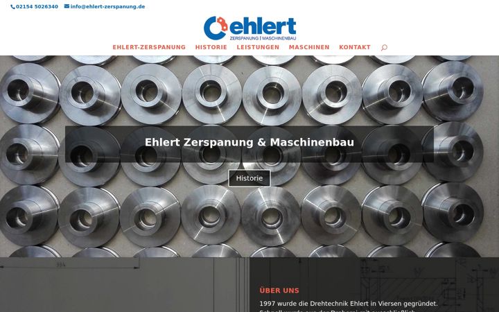 Zrzut ekranu ehlert-zerspanung.de
