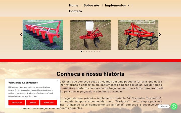Snímek obrazovky ehlert.com.br
