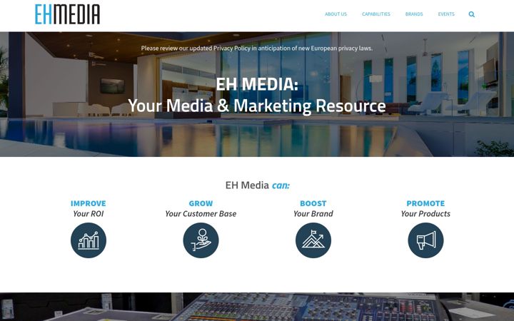 Screenshot of ehmedia.com