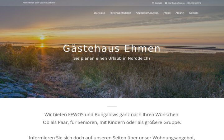 Zrzut ekranu ehmen-norddeich.de