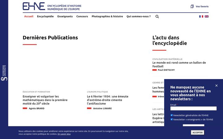 Screenshot of ehne.fr