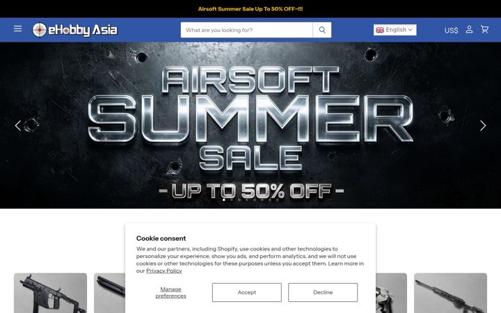 Screenshot di ehobbyasia.com