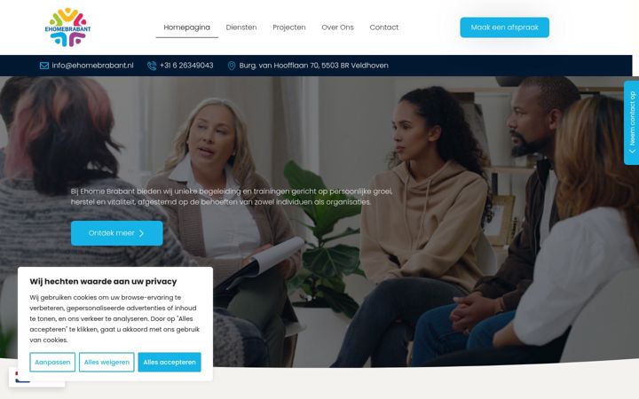 Screenshot ta' ehomebrabant.nl
