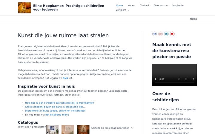 Ekrano kopija ehoogkamer.nl